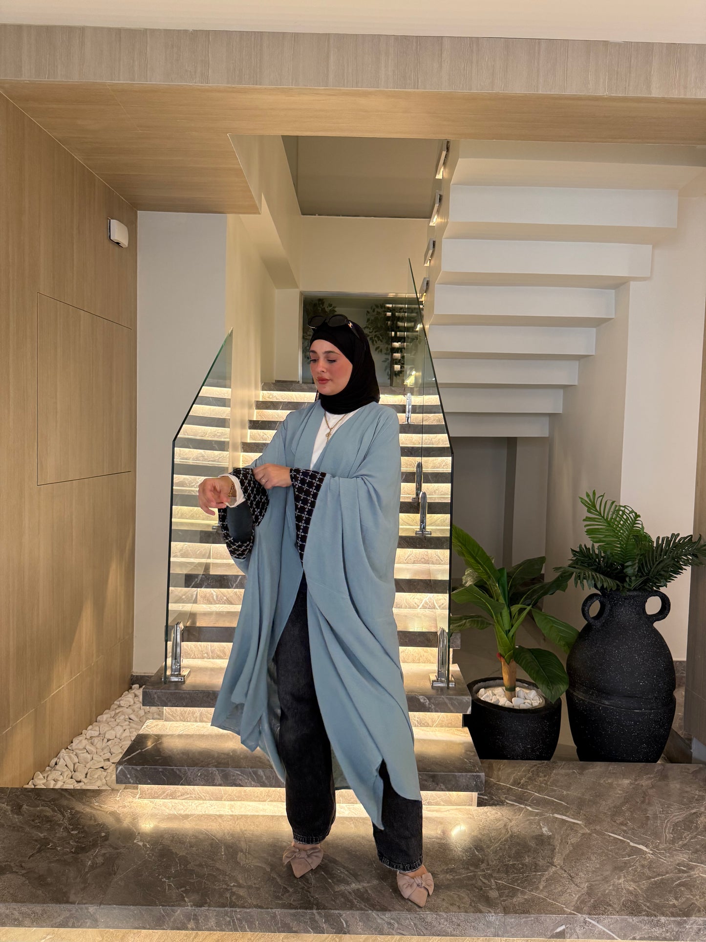 Blue Mist Abaya