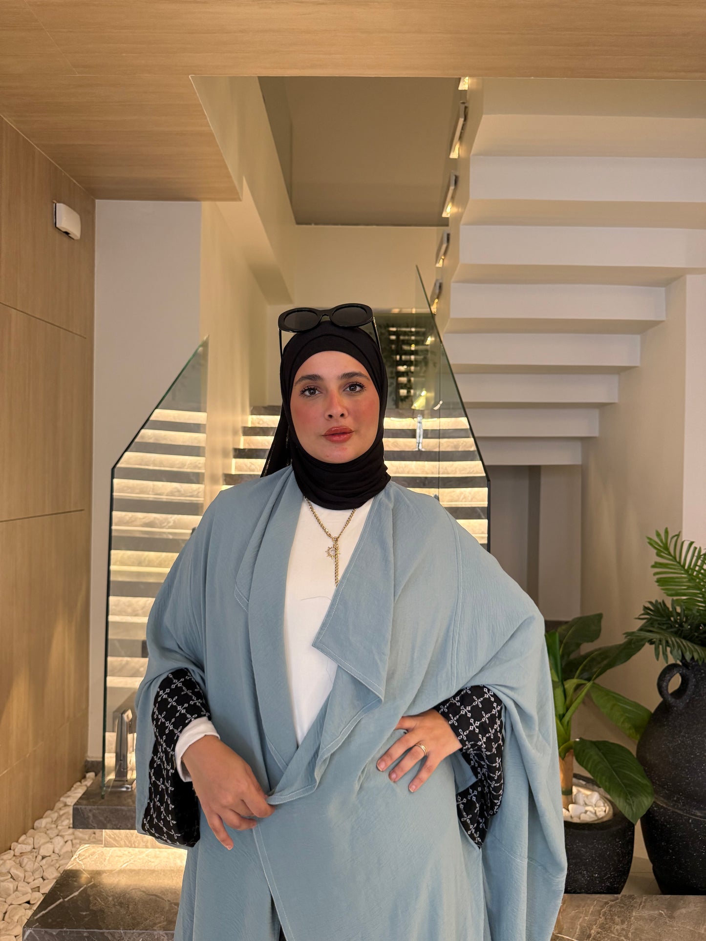 Blue Mist Abaya