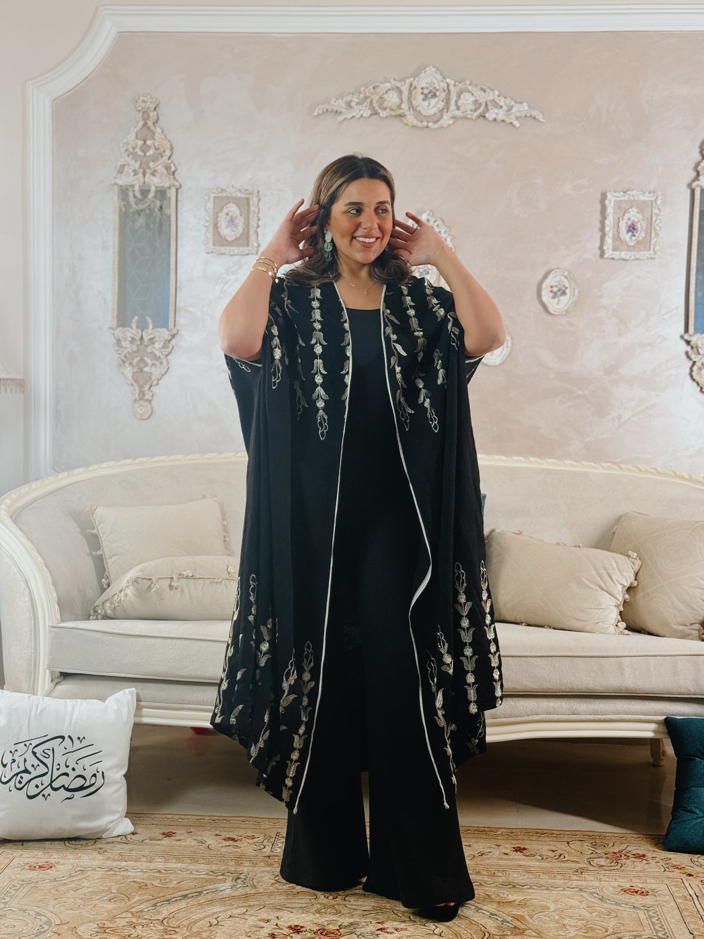 Embroidered cape
