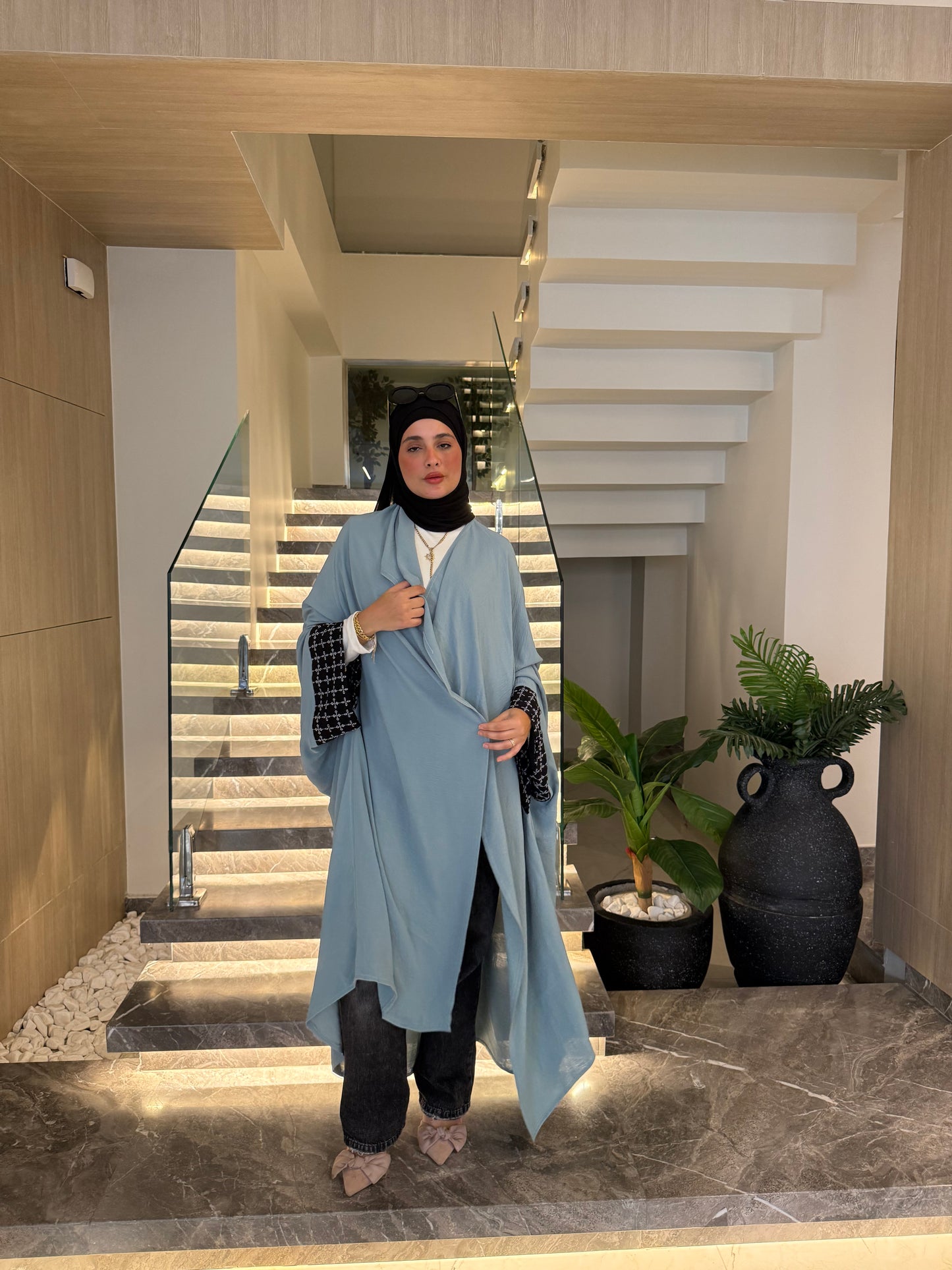 Blue Mist Abaya